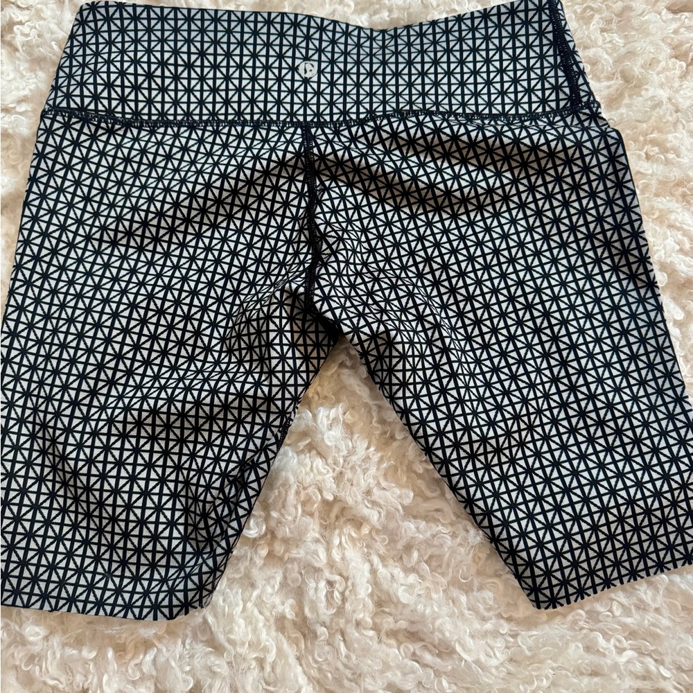 Lululemon Athletica Geometric Pattern Bike Shorts